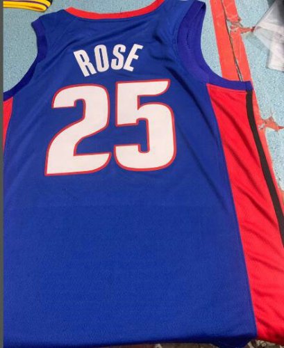 Maillot de Basket #25 Rose Pistons Motor City Edition